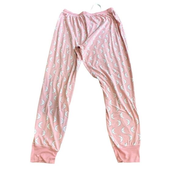 Kate Spade Moon Print Pajama Set - Size XL - Pink & White - Long Sleeve & Pants - Picture 5 of 8